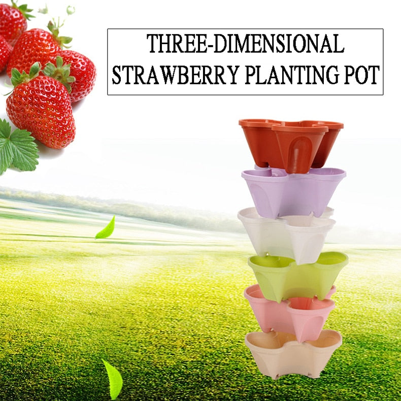 US$ 19.99 - (🌼Plant Festival Special 50% OFF)-Stand Stacking Planters  Strawberry Planting Pots - m.maicei.c…